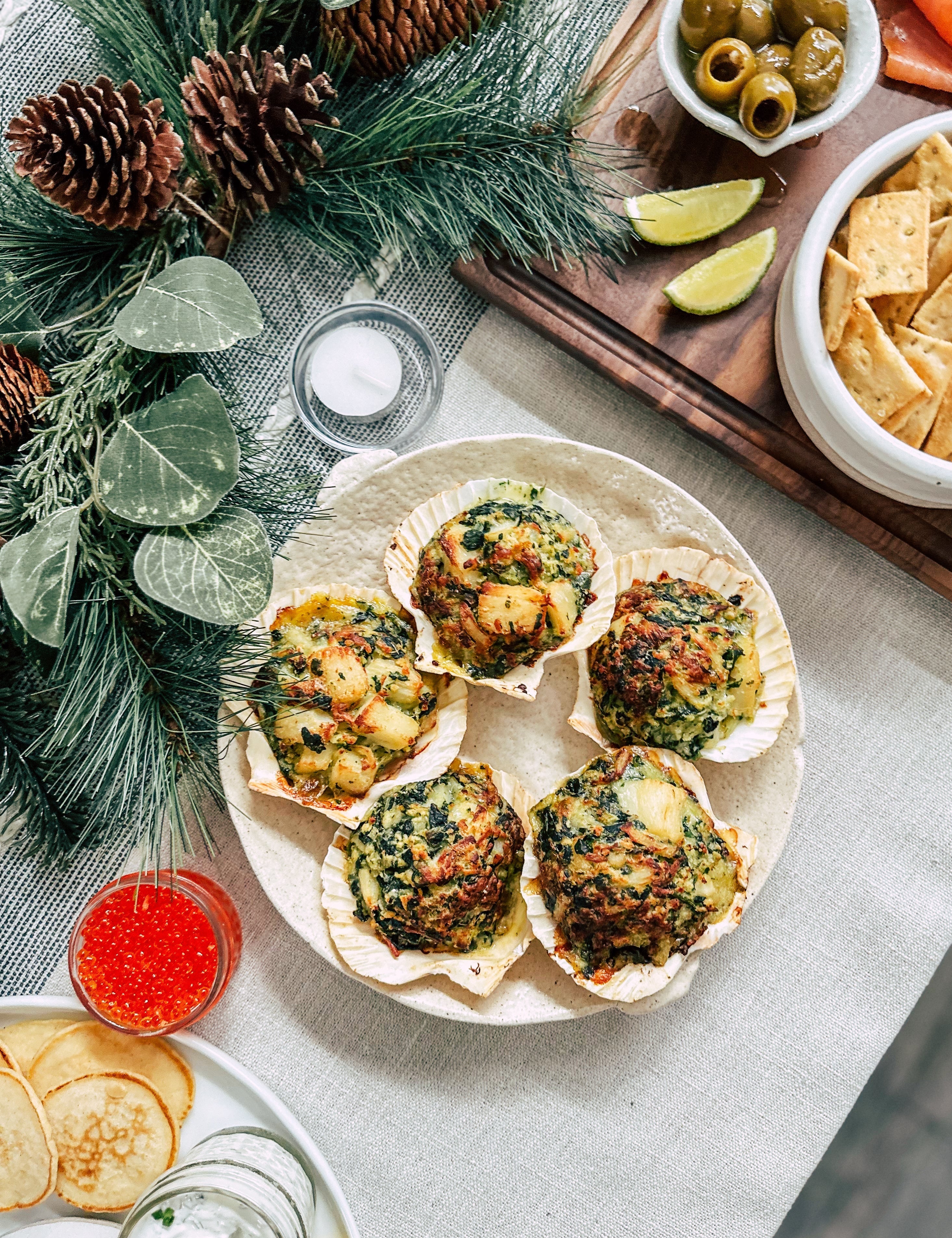 Stuffed Scallops Shells