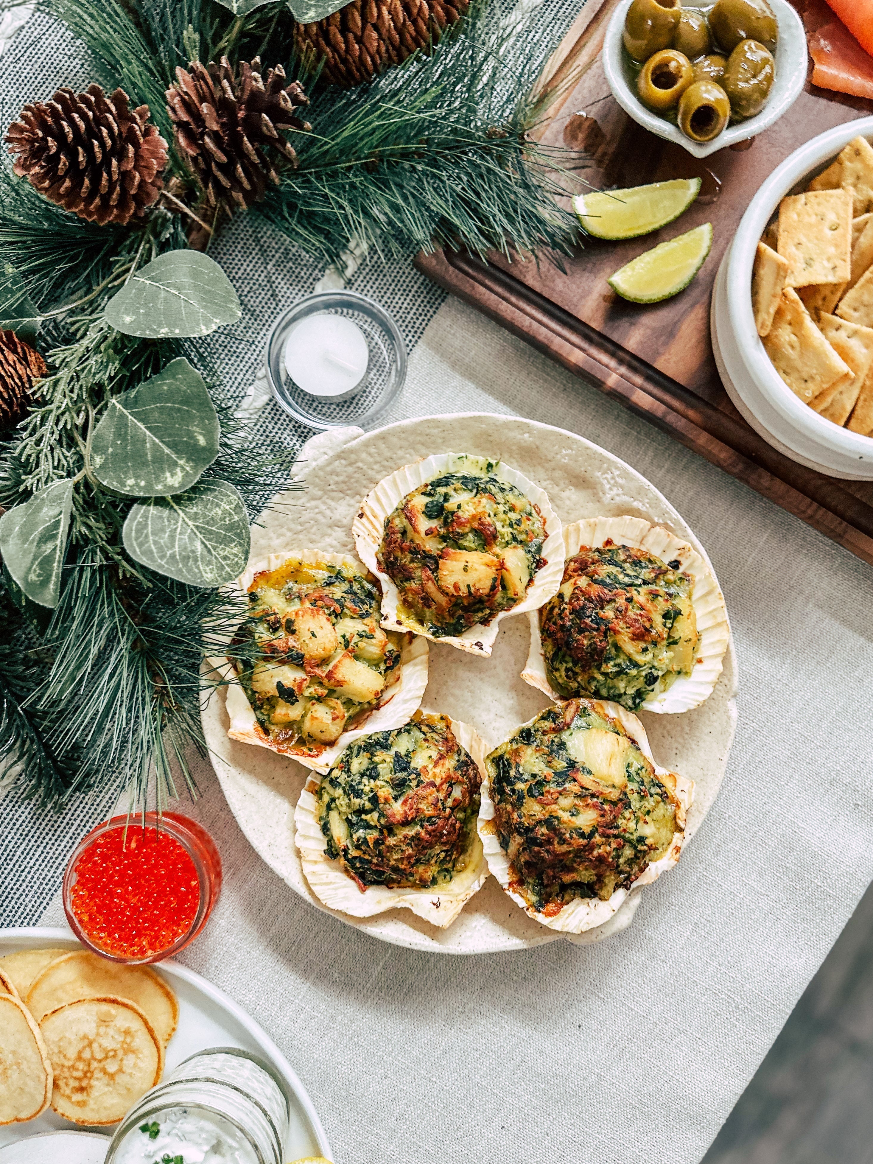 Stuffed Scallops Shells